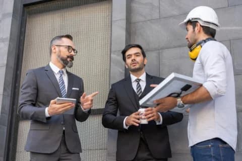 Professional construction consulting session for homeowners